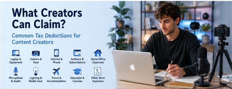 Content creator tax deductions in Australia: camera, computer, phone and home office equipment you can claim