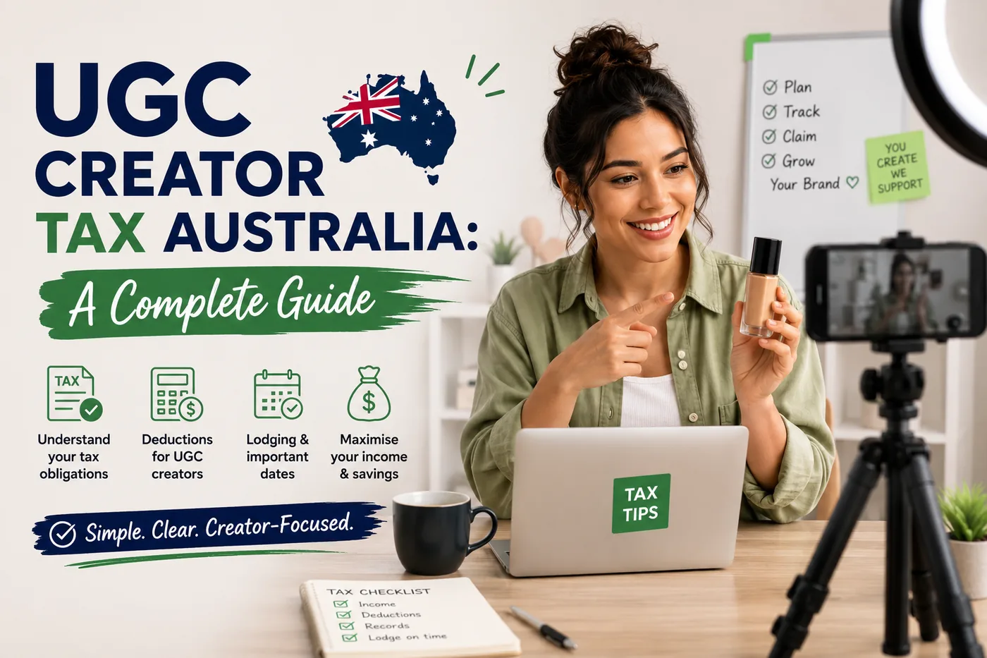 UGC creator tax in Australia: a complete guide to tax obligations, deductions, lodging dates and maximising your income