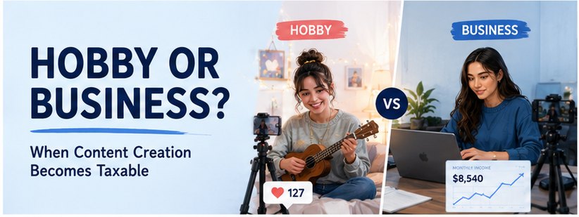 Hobby or Business? When Your Content Creation Becomes Taxable