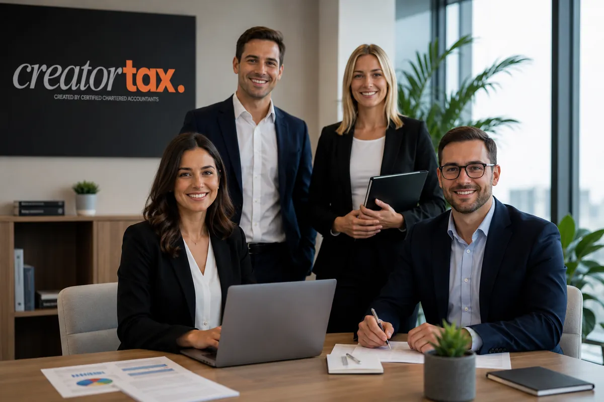 The CreatorTax team of chartered accountants in their Sydney office