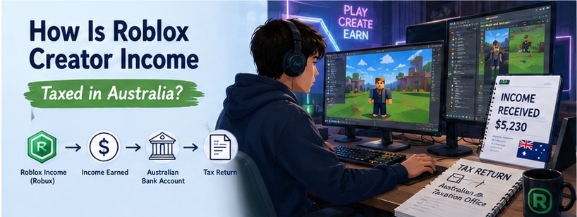 Roblox creator tax Australia guide covering DevEx and Robux income