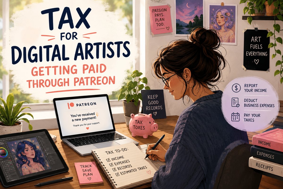 Tax for Digital Artists Getting Paid Through Patreon